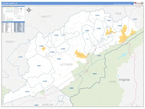 Letcher County, KY map