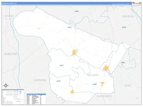 McLean County, KY map