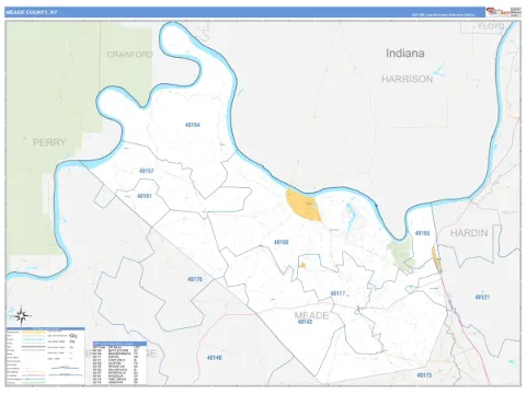 Meade County, KY map