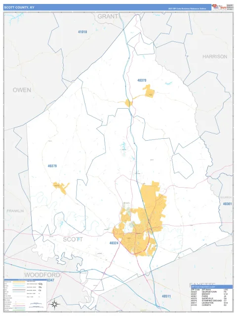 Scott County, KY map