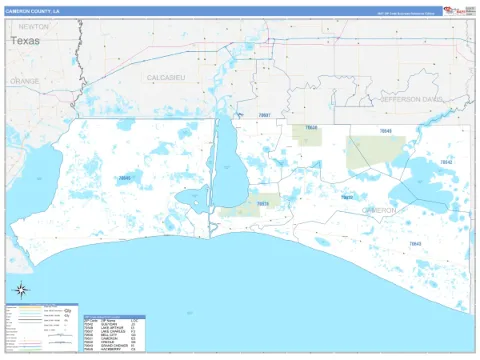Cameron County, LA map