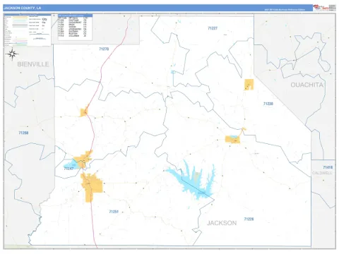 Jackson County, LA map