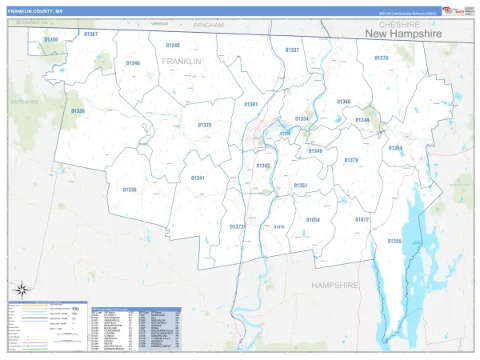 Franklin County, MA map