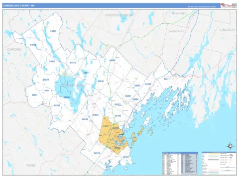 Cumberland County, ME map