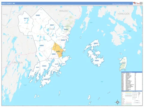 Knox County, ME map