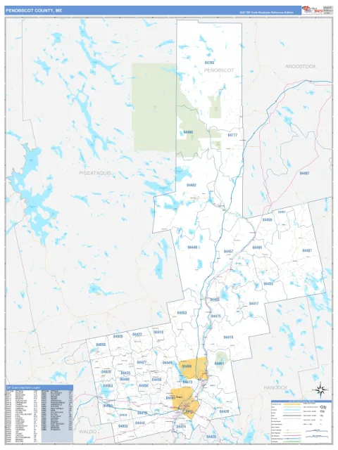 Penobscot County, ME map
