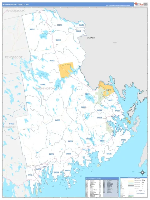 Washington County, ME map