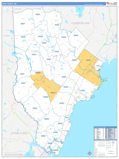 York County, ME map