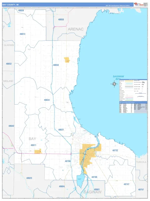 Bay County, MI map
