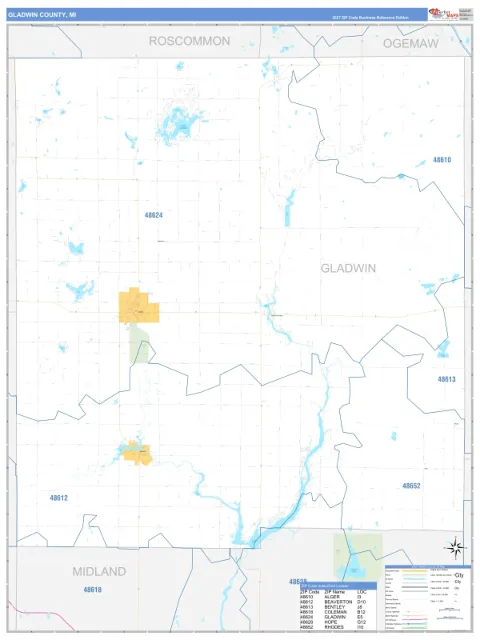 Gladwin County, MI map