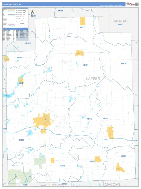 Lapeer County, MI map