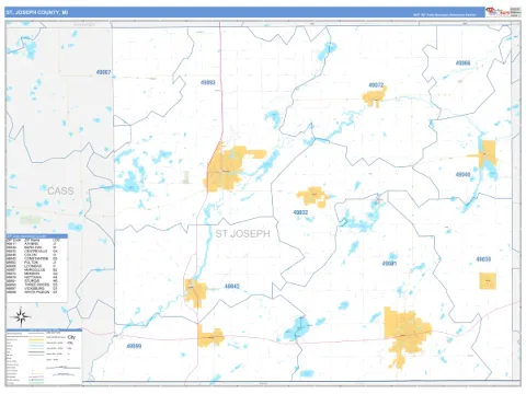 St. Joseph County, MI map