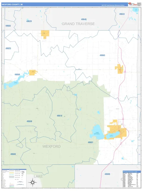Wexford County, MI map