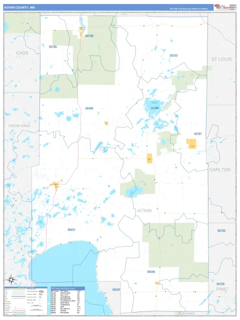 Aitkin County, MN map