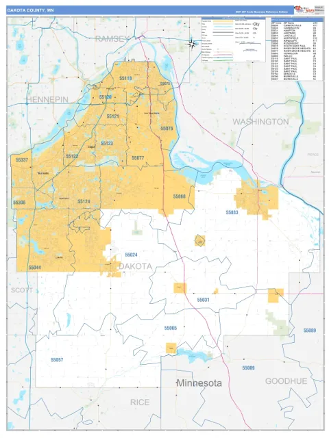 Dakota County, MN map