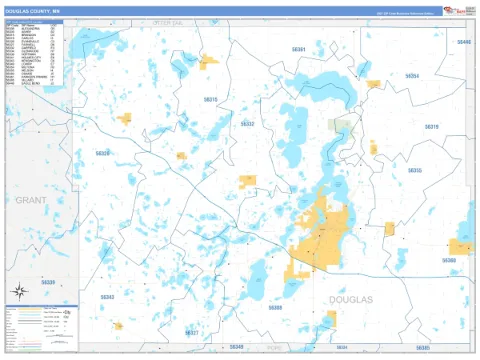 Douglas County, MN map