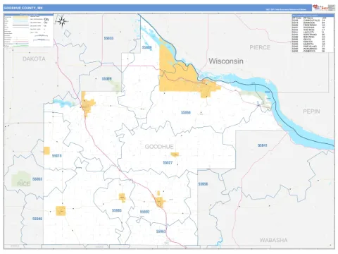 Goodhue County, MN map