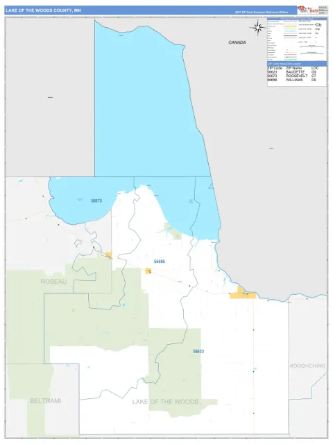 Lake of the Woods County, MN map