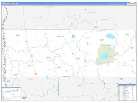 Marshall County, MN map