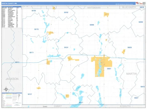 Martin County, MN map