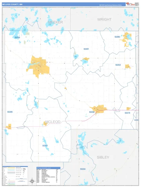 McLeod County, MN map