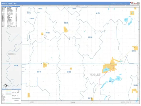 Nobles County, MN map
