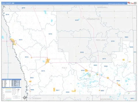 Polk County, MN map