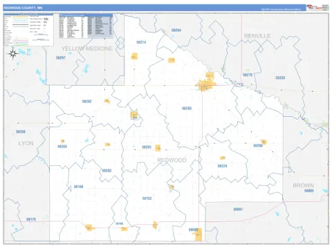 Redwood County, MN map