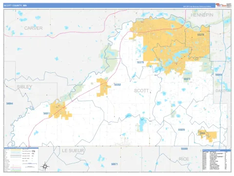 Scott County, MN map