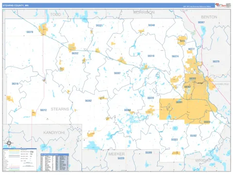 Stearns County, MN map
