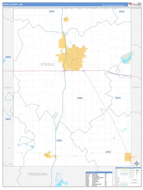 Steele County, MN map