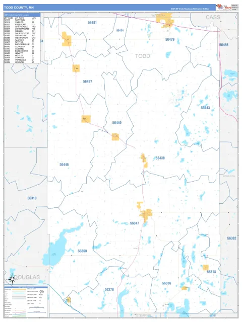 Todd County, MN map