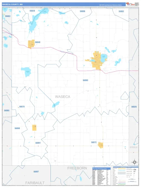 Waseca County, MN map