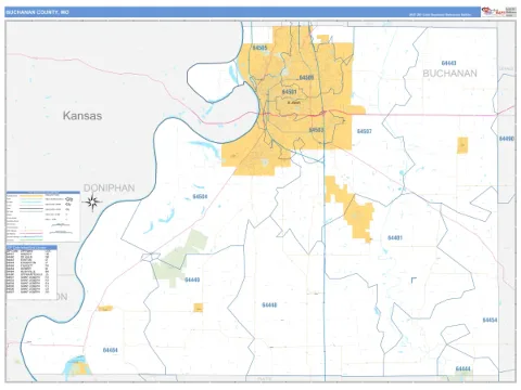 Buchanan County, MO map