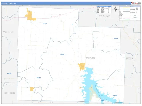 Cedar County, MO map