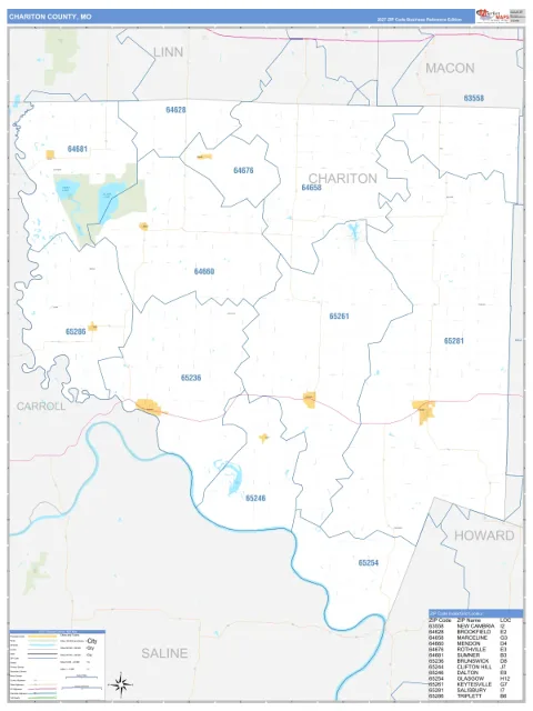 Chariton County, MO map