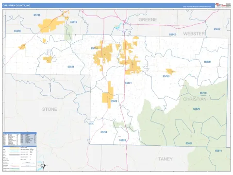 Christian County, MO map