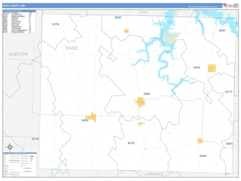 Dade County, MO map