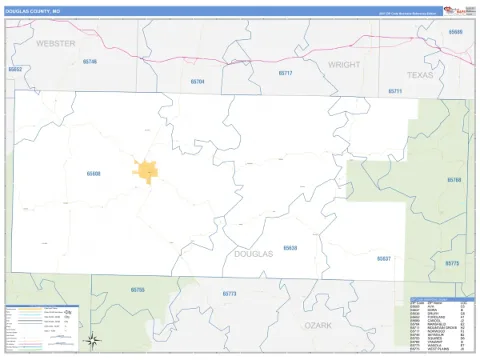 Douglas County, MO map