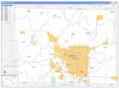 Greene County, MO map