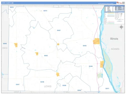 Lewis County, MO map