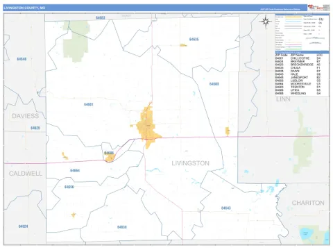 Livingston County, MO map