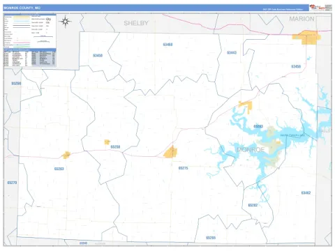 Monroe County, MO map