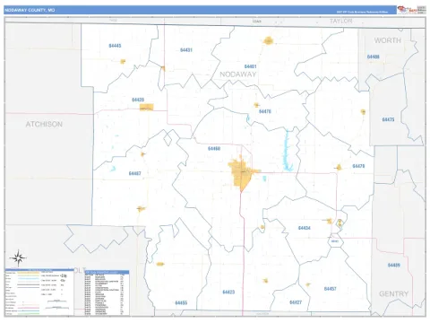 Nodaway County, MO map