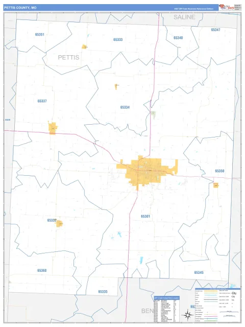 Pettis County, MO map