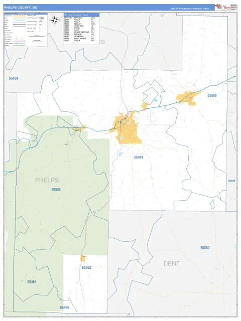 Phelps County, MO map