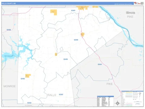 Ralls County, MO map