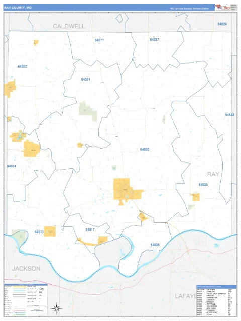 Ray County, MO map