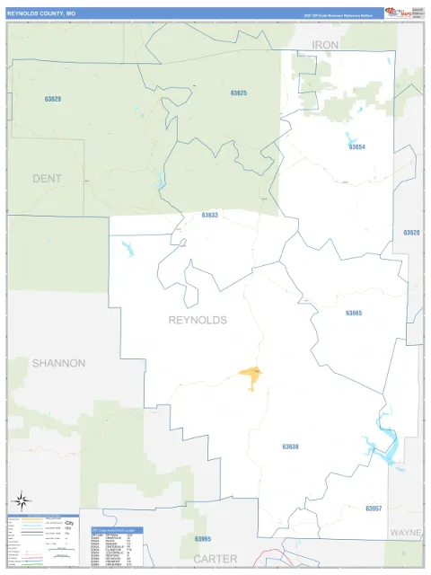 Reynolds County, MO map