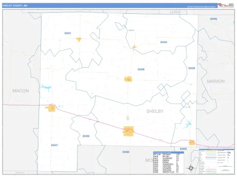 Shelby County, MO map